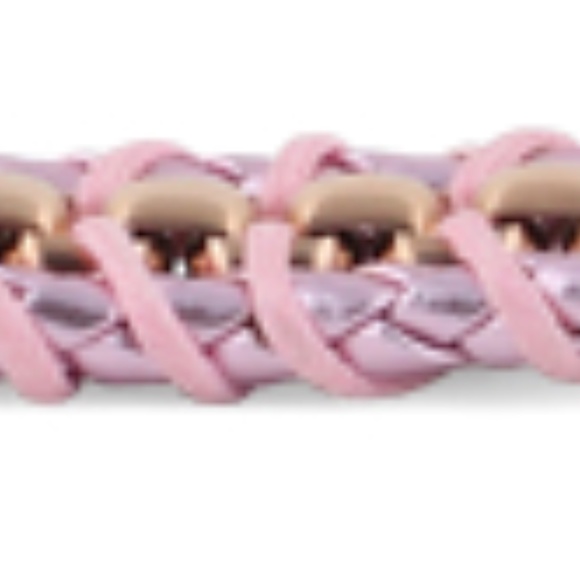 Rose Gold Plated Steel Chain Pink  Bracelet - Picture 4 of 5